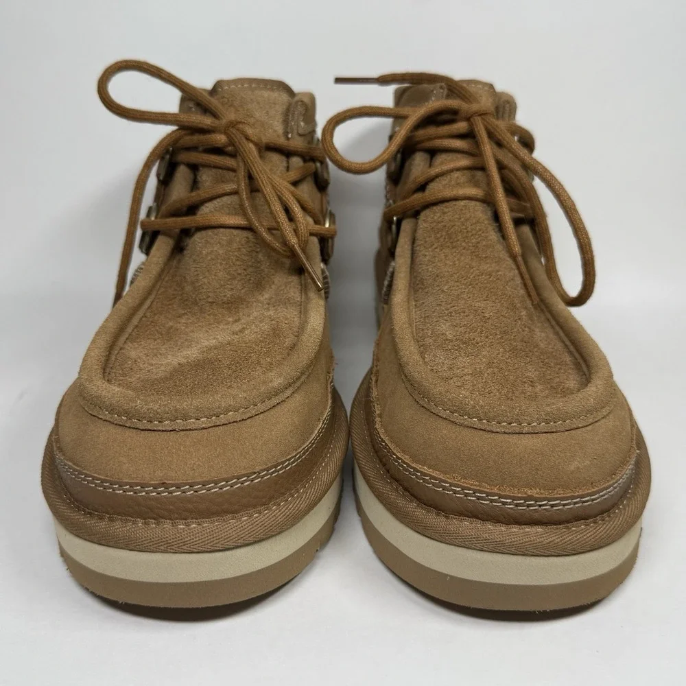 NEW UGG Men's Size 10 Brown Tan Suede Leather Hayden Mod Chukka Boots Lace‎ Up